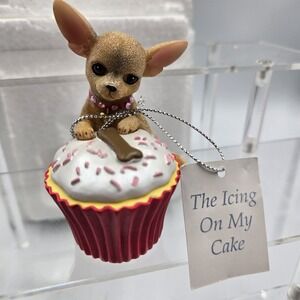 Chihuahua Dog Cherished Chihuahuas Hamilton The Icing On My Cake Figurine CO AUT